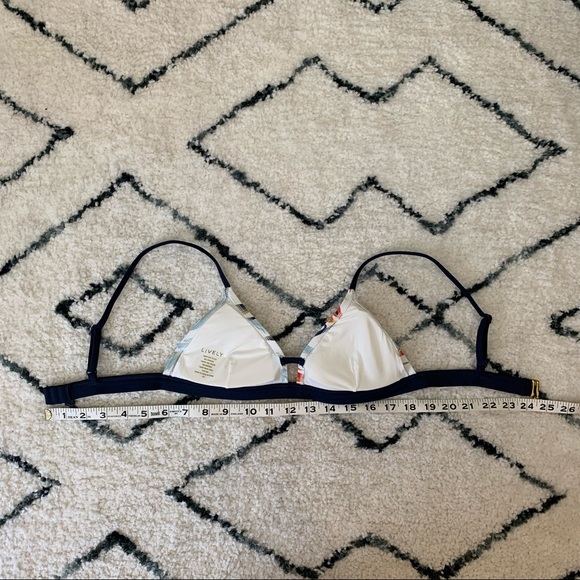 Lively Tropical Print Triangle Bikini Swim Top - Picture 8 of 8